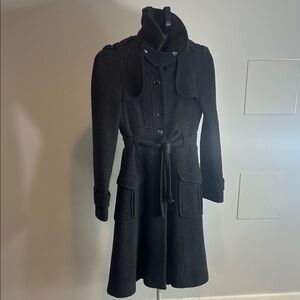Nanette Lepore Black Pea Coat